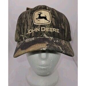 New John Deere Camo Low Profile Hat Cap w/Tags Licensed Product Tractor Mower